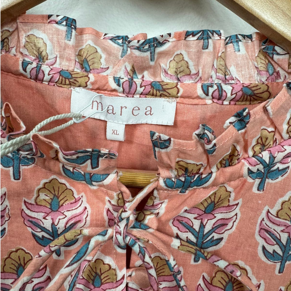 Marea Sarah Flutter Dress in Coral Multi Size XL - Picture 7 of 11